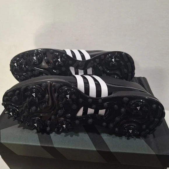 Adidas Tour360 24 IF0250 Men's‎ Golf Shoes, Black/White, Size 9W NEW